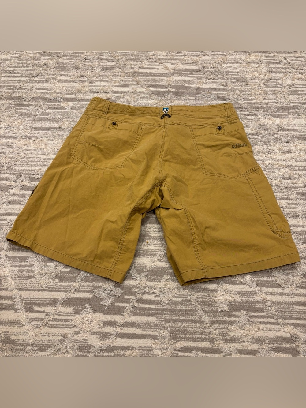 Kuhl Vintage Patina Dye Cargo Shorts 10” Men's 38 Outdoor Hike Trail Work